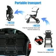 thumbnail image 4 of Nanly Manual Wheelchair, Lightweight Foldable Transport Wheelchair, Narrow Doorways Wheel Chair, Travel Wheelchair with Support 220lbs (Without Pull Bar), 4 of 10