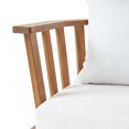 thumbnail image 5 of GDF Studio Simona Outdoor Acacia Wood Club Chair and Side Table Set, Teak and White, 5 of 7
