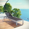 thumbnail image 5 of Silver Black Shore Outdoor Patio Aluminum Chaise, 5 of 5