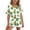 Army Green 2, variant on Girls Boys St. Patrick's Day Outfits 2PC Comfy Casual Printed Short Sleeve V Neck Pullover Top with Shorts Sets with Pockets Dark Blue 7-8 Years
