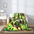 thumbnail image 2 of Fuzoiu st. patrick’s day gnomes Print Flannel Throw Blanket,Light Weight Warm Decorative,Throw Blanket Cover for Sofa, Couch, Bedroom,Travel-40"x30", 2 of 6