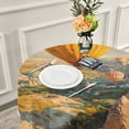 thumbnail image 6 of BZSMCE Round Tablecloth Design Hot Air Balloon Pattern Tableclothes, 6 of 8
