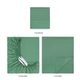 thumbnail image 6 of Mainstays Super Soft Brushed Microfiber Bed Sheet Set, Green Sage Embossed Stripe, Twin-XL, 3 Piece, 6 of 13