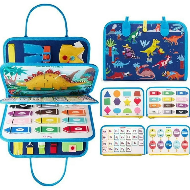 Busy Board Preschool Learning Toy for 2 3 4 Year Old Montessori Sensory  Board