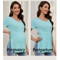 thumbnail image 3 of Bearsland Women's Maternity Shirt Casual Tops Side Split Pullovers Pregnancy Clothes, 3 of 8
