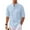 Blue, variant on Stamzod Mens Long Sleeve Golf Shirts Button Down Ribbed Men Dress Shirts Loose Fit Plus Size Comfy Causal Beach Wedding Shirts