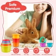 thumbnail image 6 of Stacking Cups for Rabbits, Bunny Toys, 8PCS Stackable Plastic Pet Nesting Snack Cup, Chinchilla, Guinea Pig and Parrot Enrichment Toys for Hiding Food and Playing, 6 of 9