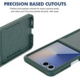 thumbnail image 2 of ELEHOLD for Samsung Galaxy Z Flip 7 2025 Case, Rugged Hard PC Soft TPU Hybrid Anti-Drop  Shockproof Non-Slip Slim Fit Case for Samsung Galaxy Z Flip 7 2025 ,Darkgreen, 2 of 6