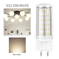 thumbnail image 2 of Ampoule LED G12 10 W haute luminosité avec 85 LED AC85-265 V (blanc chaud), 2 of 4