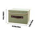 thumbnail image 6 of Hovmgk Foldable Closet Drawer Organizer Bin, Green Non-Woven Fabric Storage Box for Clothes, Closet and Drawer Divider, Small to Large Storage Container for Underwear, Scarves and Accessories, 6 of 6