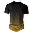 thumbnail image 4 of Aofany Plus Size Mens Henley Shirts Big And Tall Mens Casual Short Sleeve Button Tops Gradient Pullover Blouse, 4 of 4
