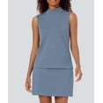 thumbnail image 2 of Set de falda de tenis Casly Lamiit para mujer Summer Blue Grey, 2 of 7