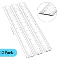 thumbnail image 2 of NOANTA Plastic Transparent Ruler, 12 in, 12 Pack, 2 of 8
