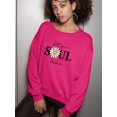 thumbnail image 2 of Lets Your Soul Shine Daisy Sweatshirt Women -Image by Shutterstock, Female Large, 2 of 4