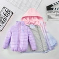 thumbnail image 5 of GYRATEDREAM Girls' Outdoor 3-In-1 Winter Jackets Kids Detachable Fleece Inner Windproof Waterproof Hooded Coat Children Warm Zipper Hoodies Outwear Purple for 4-16Y, 5 of 8