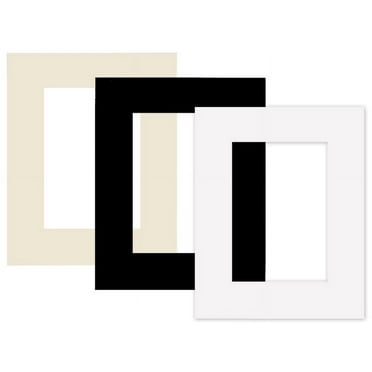 Single Designer 8x10 Mat w/5x7 Opening - Black