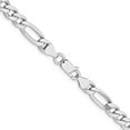 thumbnail image 3 of Primal Silver Sterling Silver Rhodium-plated 6.5mm Figaro Chain, 3 of 4