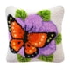 thumbnail image 2 of Kits de Gancho de Pestillo de Flores Decorativas Funda de Almohada Bordada Funda de Cojín 40x40cm, 2 of 9