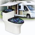 thumbnail image 6 of HELLHERO Bathroom Toilet Cozy Set Pack of 2 Polyester Easy to Clean for Women Hummingbird, 6 of 8