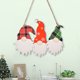 thumbnail image 3 of Cateissary Decoración colgante de gnomo de Navidad, placa de puerta interesante para interiores y exteriores, adorno para el hogar, ventana de Kits de decoración para fiestas, 3 of 6