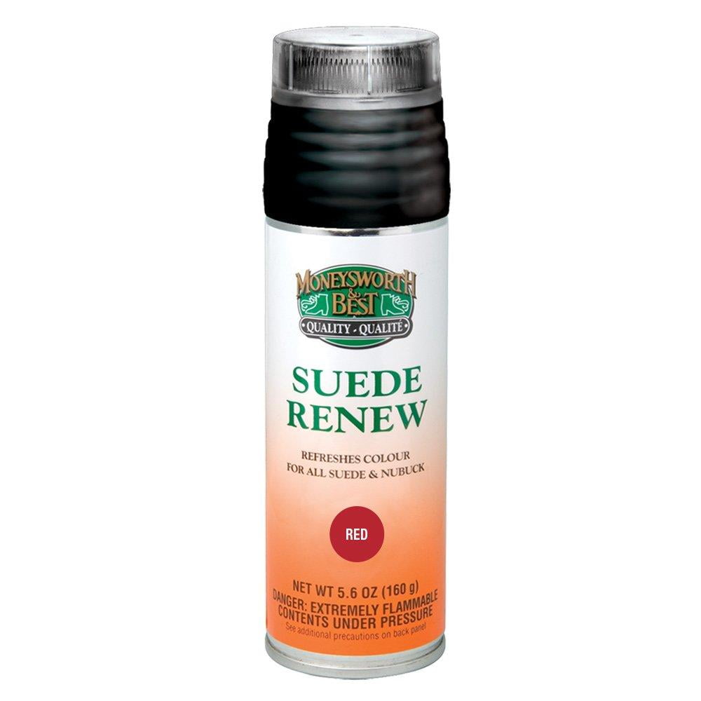 Moneysworth & Best Suede Renew Red, Refreshes and renews the color of suede and nubuck By