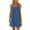 Navy, variant on Npasoilc Summer Dresses for Women Sleeveless Round Neck Stretch Pleated Shoulder Strap Solid Color Casual Loose Beach Dresses