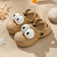 thumbnail image 2 of HUANBAI Girls Sandals For Toddlers And Kids Comfortable Breathable Casual Clogs For Everyday Wear Beach Vacation Summer Spring Lightweight Slip On 7-8 Years, 2 of 3