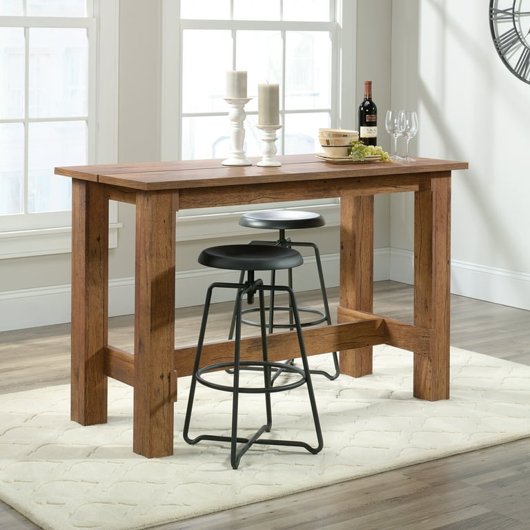 Sauder Boone Mountain Counter Height Dining Table Vintage Oak Finish