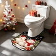 thumbnail image 6 of Roiihwy Cute Animals Toilet Rugs U Shaped Non Slip Bath Mats, 20x16 Inch Soft Absorbent Plant Bathroom Rugs, Contour Bath Rugs for Toilet Base Bathroom Shower Floor, 6 of 6
