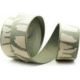 thumbnail image 3 of 1.5 Inches Cotton Poly Webbing Strap, Nature Leaf Pattern Heavy Webbing for Arts and Crafts, Bag Strap (Olive Green Ivory x 50 Yards), 3 of 6