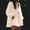 Beige, variant on Purcolt Women 2 Piece Matching Set Dressy Casual Stripes Collared Long Sleeve Button Down Shirts Wide Leg Shorts Loose Fit Work Office Outfits with Ruffled Trim