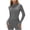 Gray, variant on Womens Athletic Jackets Zip Up Yoga Workout Jacket Short Coat Slim Fit Black L