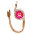 thumbnail image 1 of Letra amor emocional ingles clasico Cable de carga telescópico múltiples USB tres en uno, 1 of 3