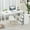 White, variant on Modern Computer Desk with 3 Drawers Office Writing Desk with Hutch Beige