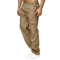 thumbnail image 1 of Male Versatile All Season Cargo Pants Multi Pocket Zip Button Hem Solid Color Plus Size Outdoor Trousers, 1 of 6