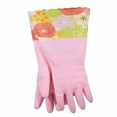 thumbnail image 2 of G & F Products Household Cleaning Gloves Long Cuff Latex-Free Soft Lining Reusable Pink and Blue 2 Pairs Medium, 2 of 8