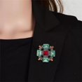 thumbnail image 2 of Baroque Rhinestone Brooch Pin for Women Men Vintage  Crystal Round Ball Victorian Art Deco Brooches Lapel Pins Elegant Dress Accessories Wedding Birthday Jewelry Corsage, 2 of 12