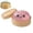 #03C - Pink, variant on Dumplings Stress Balls, Giant Glitter Dumpling Squishies, Soft Squeeze Decompression Dough with Food Steamer, 3.7 inch Giant Yellow