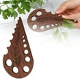 thumbnail image 2 of Gnwei Wooden Herb Stripper 8 Holes - Wooden Vegetable Stripper Tool - Multi Size Hole Design for Fast & Easy Removal From Stems - Kitchen Gadget for Herbs Greens & Garden Plants, 2 of 9