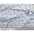 thumbnail image 3 of Soimoi Blue Cotton Voile Fabric Abstract & Hat Tribal Print Fabric by Yard 56 Inch Wide, 3 of 3