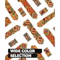 thumbnail image 7 of Vittorio Farina Men's Kente Satin Necktie & Pocket Square, 7 of 7