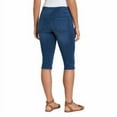 thumbnail image 2 of Gloria Vanderbilt women's Avery Pull On Mid-Rise comfort stretch Skimmer Capri  10/Nebula Wash, 2 of 2