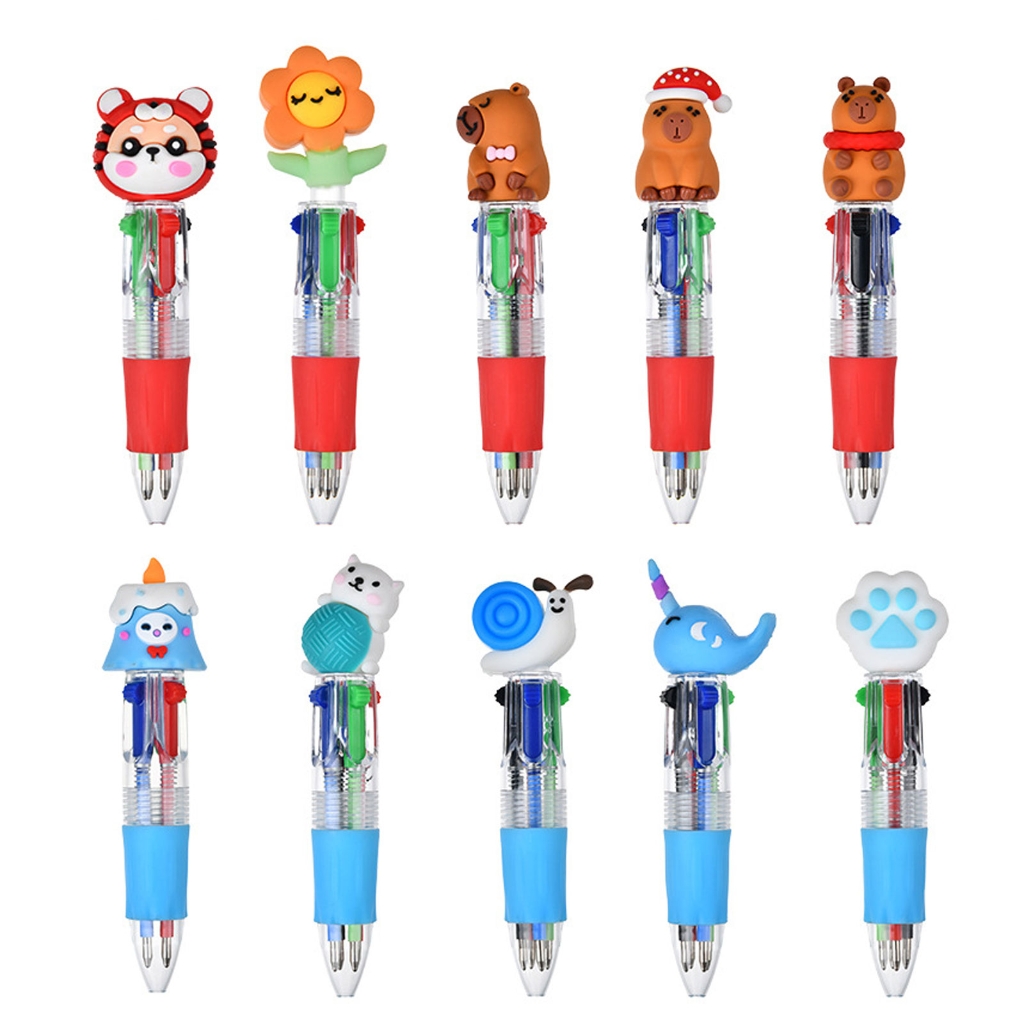 Multicolor Ballpoint Pen 4 Color-in-1 Ballpoint Pen 0.7mm for Journaling