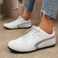 thumbnail image 2 of Willtoo Womens Sneakers Retro Lace‑Up Low Top Trainer Shoes Lightweight Fashion Flat Non Slip Athletic Shoes for Daily Outdoor Wear, 2 of 5