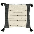 thumbnail image 2 of Saro Lifestyle Tassel Trim Stripe Throw Pillow Cover, 2 of 3