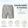 thumbnail image 5 of Lsque Mens Swim Trunks Summer Time With Gnome Pattern - Bathing Suit Compression Liner - Beach Swim Shorts Swimwear - (S-3XL) - Stretch Quick Dry -3X-Large, 5 of 9