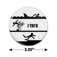 thumbnail image 3 of I Tri'd Triathlon Triathlete Swim Bike Run Tried Funny Kitchen Refrigerator Locker Button Magnet, 3 of 5