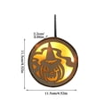 thumbnail image 2 of De Madera Bruja Calabaza Lámpara Colgante Adorno Para Decoraciones De Halloween Scienceny HA042878-05, 2 of 6