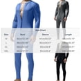 thumbnail image 3 of Xdegoge Mens Union Suit One Piece Pajamas Thermal Henley Sleepwear Button Down Long Johns Full Body Jumpsuit Casual Comfy Nightwear Loungewear Base Layer, 3 of 9