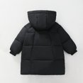 thumbnail image 5 of ATOGUTA Girls Puffer Coat Long Quilted Puffer Jacket Warm Hooded Parka Snow Coats Size 3T-13 Black, 5 of 6